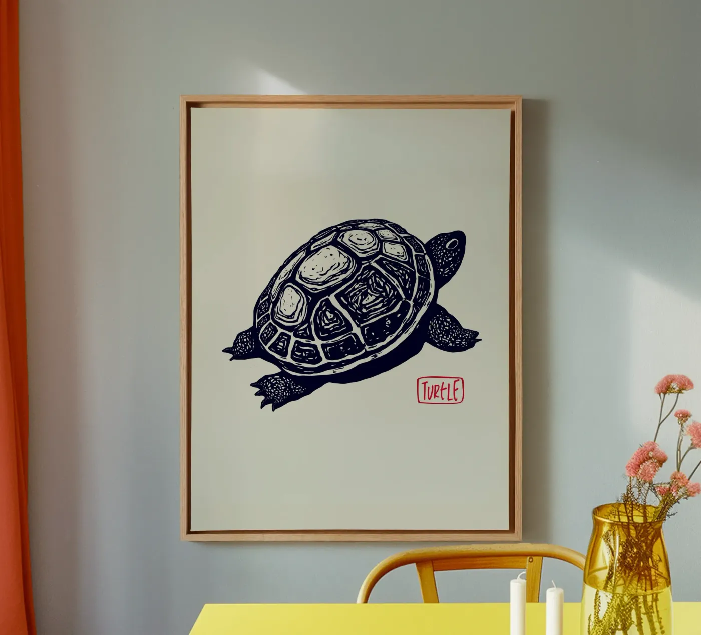 Timeless Turtle tela da Indigo Rain