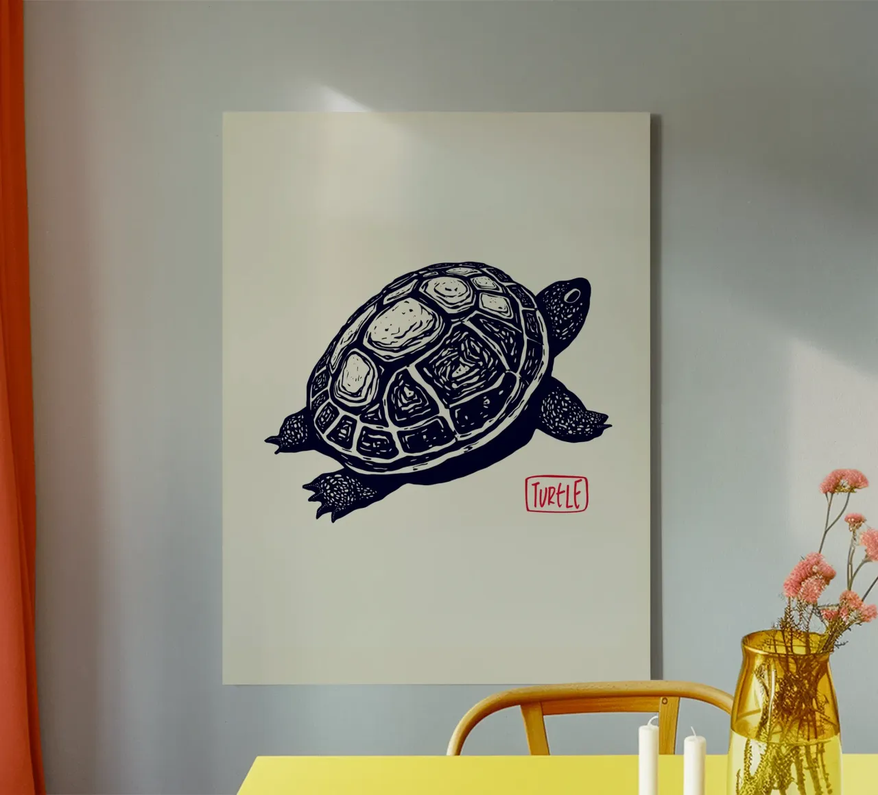 Timeless Turtle canvas by Indigo Rain