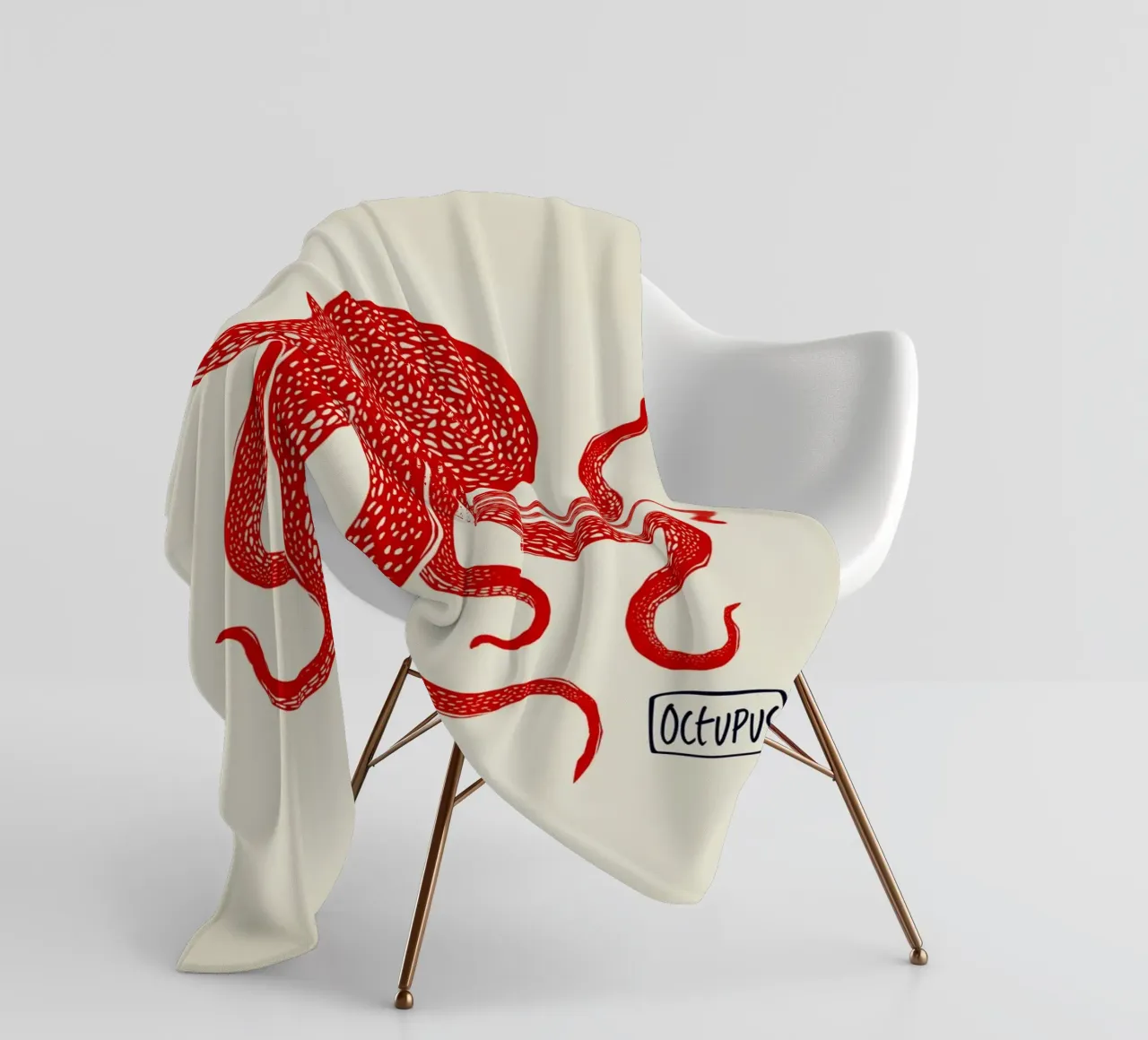 Octopus coperta in pile da Indigo Rain