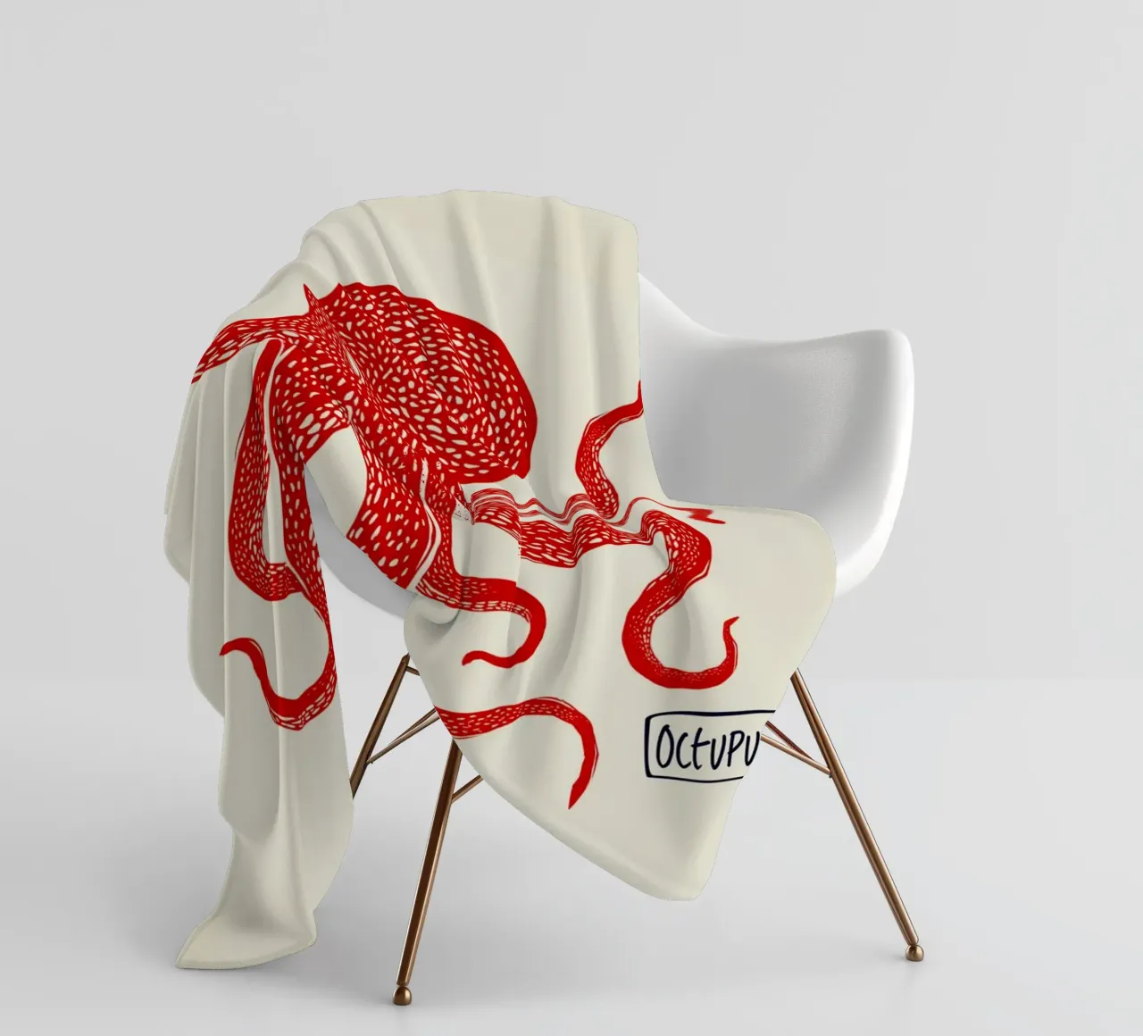 Octopus coperta in pile da Indigo Rain