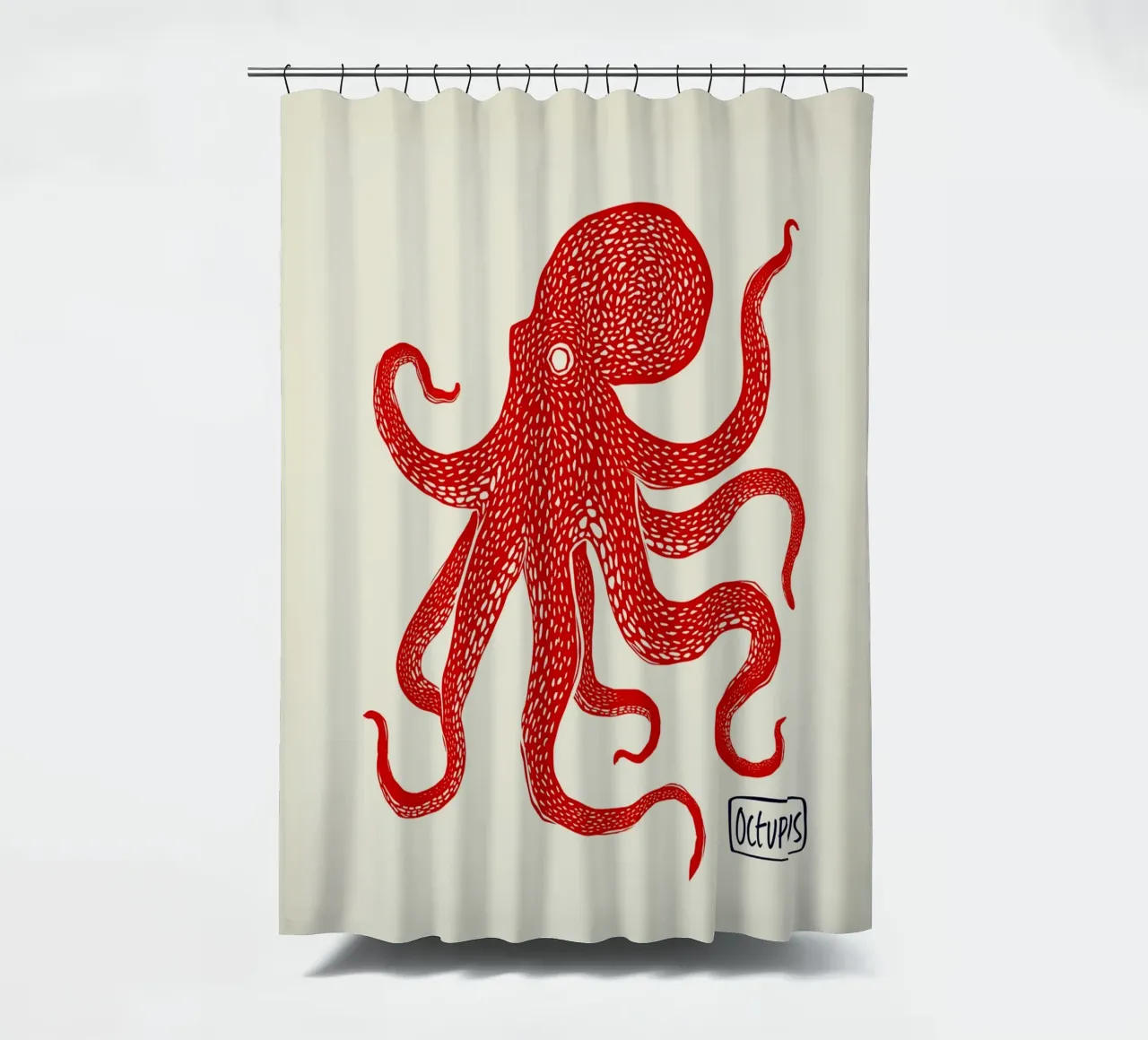 Octopus rideau de douche de Indigo Rain