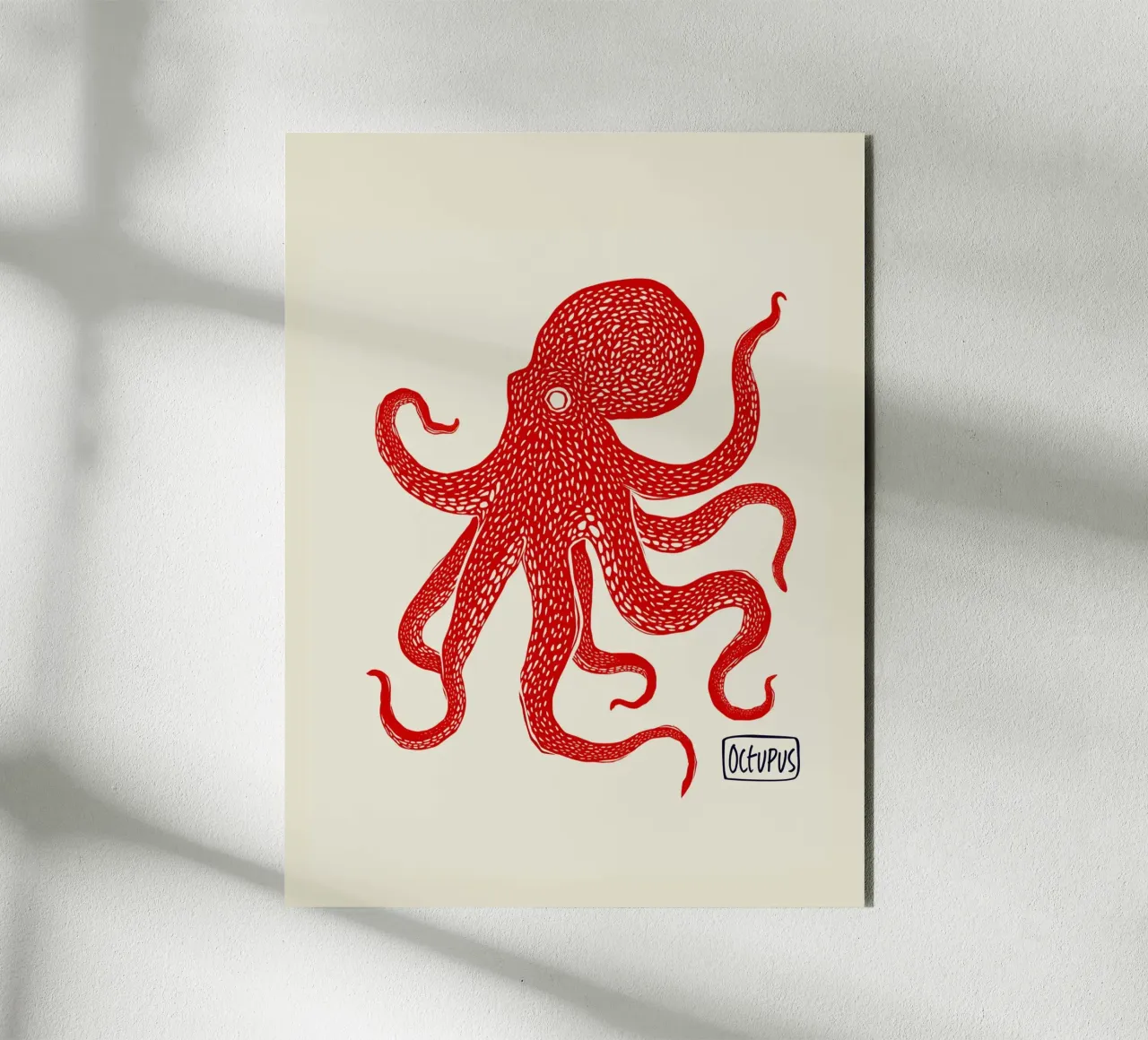 Octopus alu-dibond by Indigo Rain