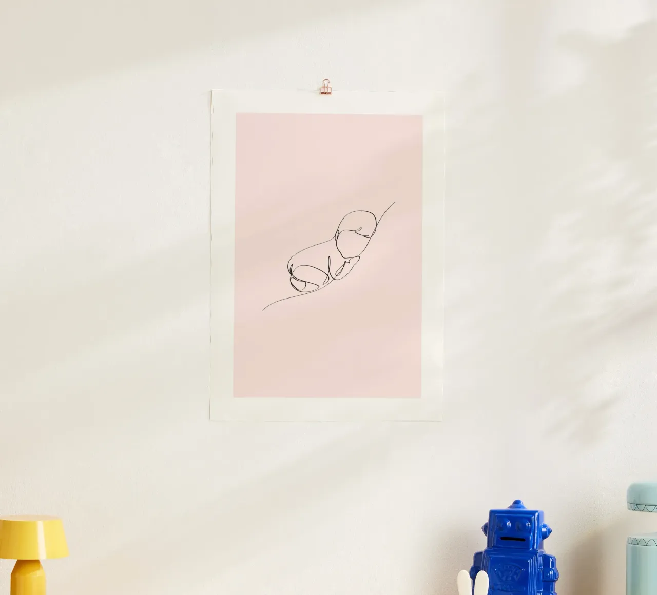 One Line Baby Girl poster da KidzStudio
