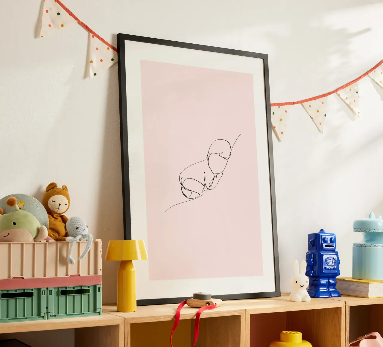 One Line Baby Girl poster da KidzStudio