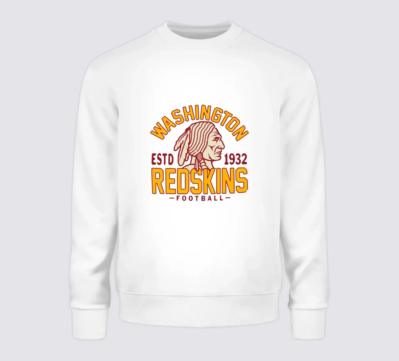 Retro Washington Redskins felpa da fouls tee