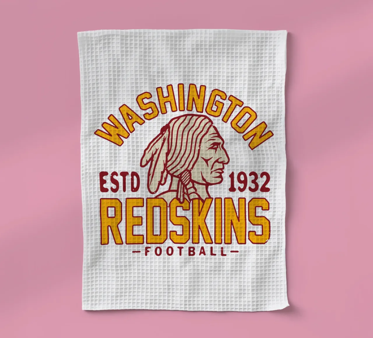 Retro Washington Redskins canovaccio da cucina da fouls tee