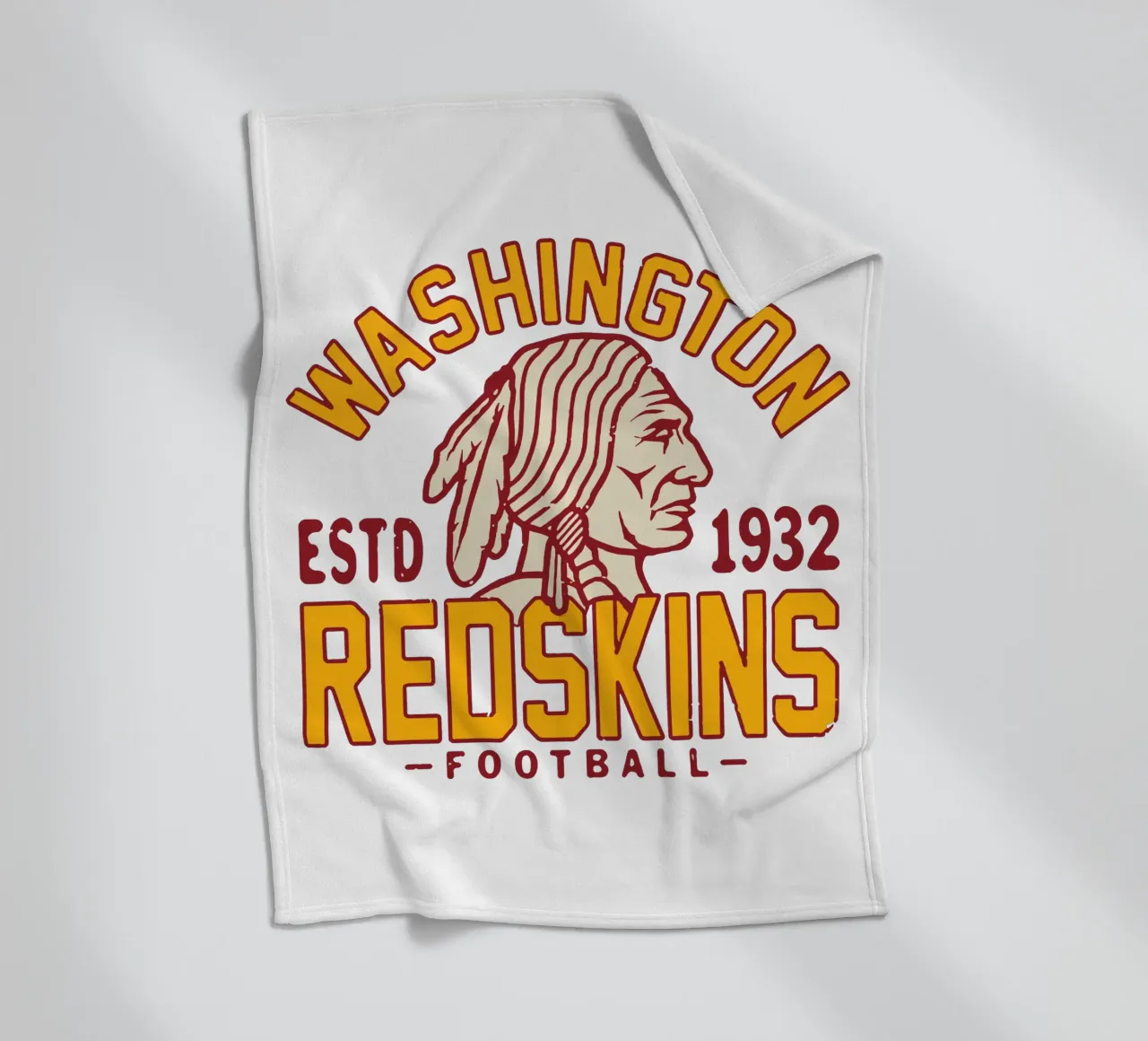 Retro Washington Redskins coperta in pile da fouls tee