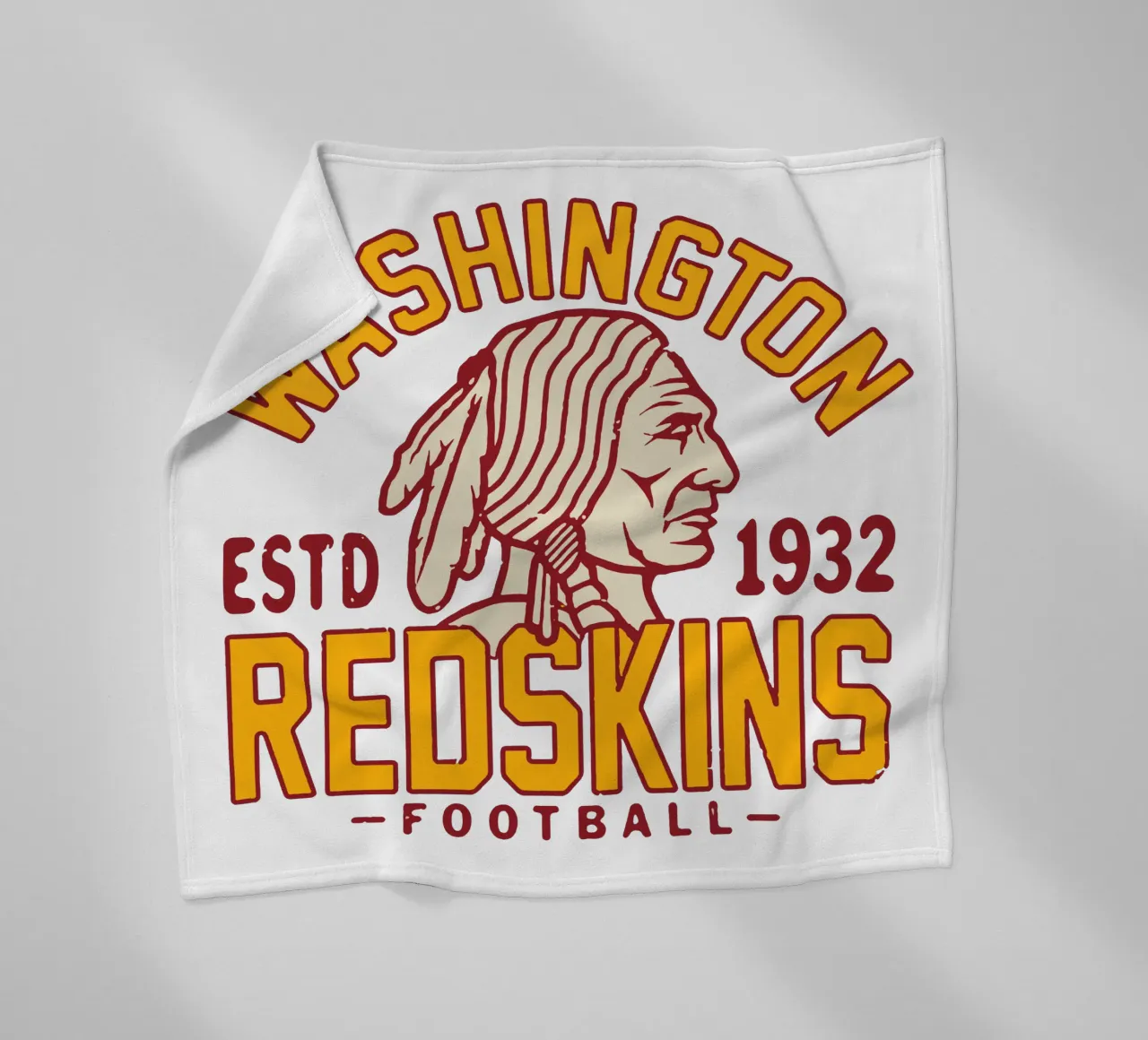 Retro Washington Redskins coperta in pile da fouls tee