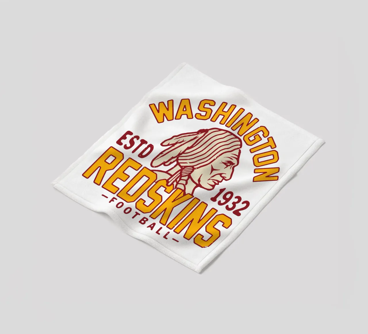 Retro Washington Redskins coperta in pile da fouls tee