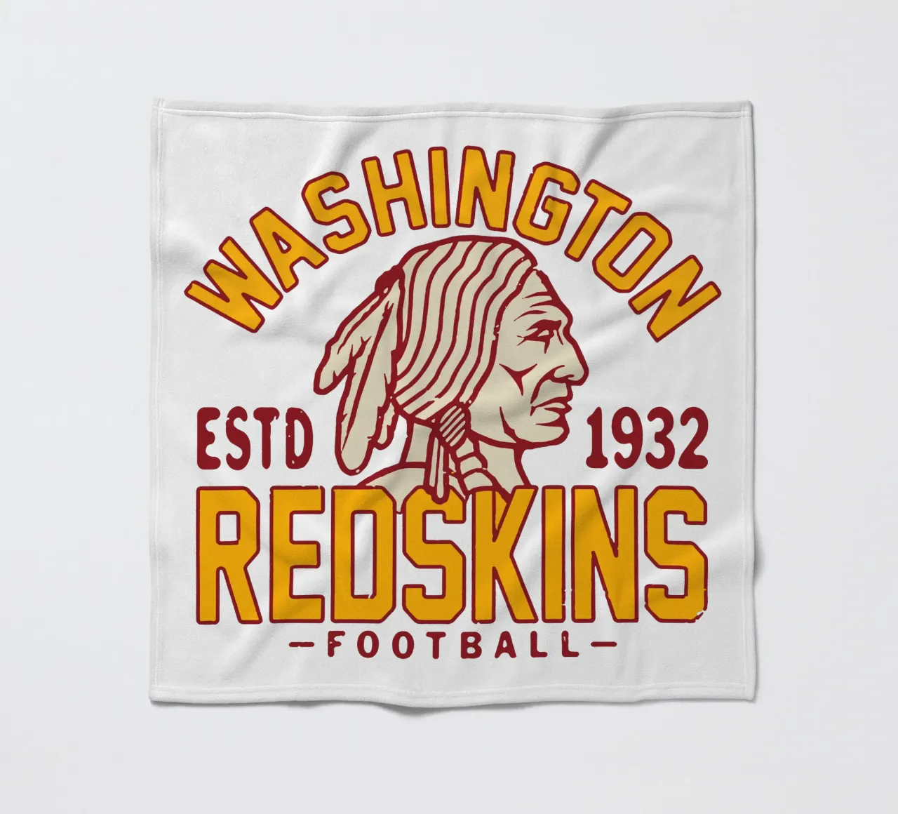 Retro Washington Redskins coperta in pile da fouls tee