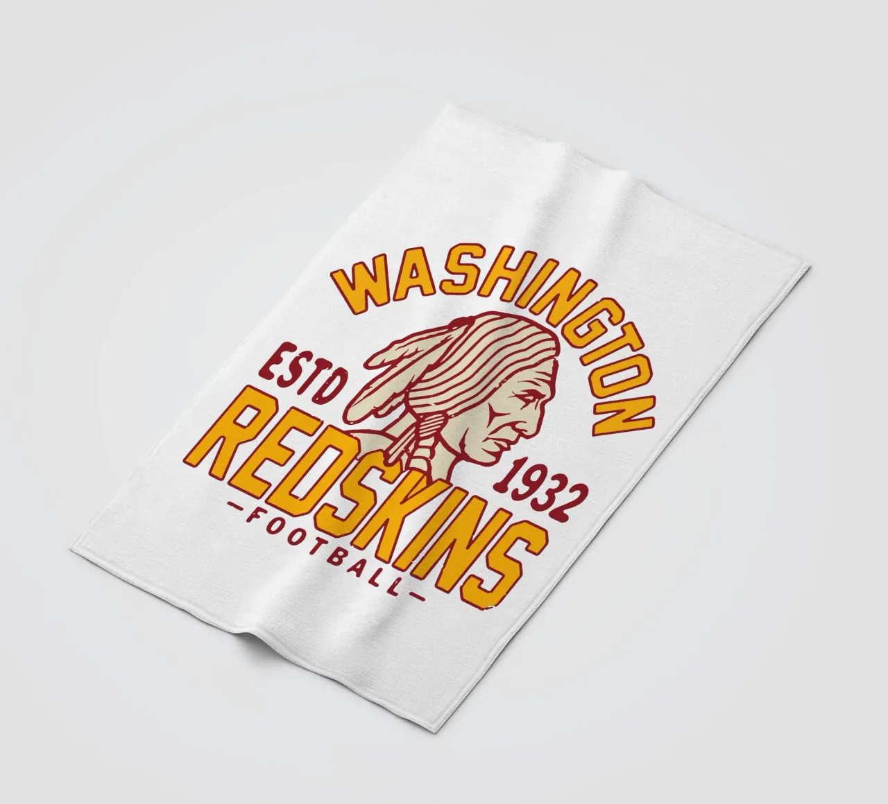 Retro Washington Redskins coperta in pile da fouls tee
