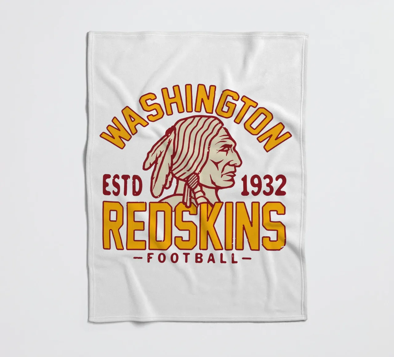 Retro Washington Redskins coperta in pile da fouls tee
