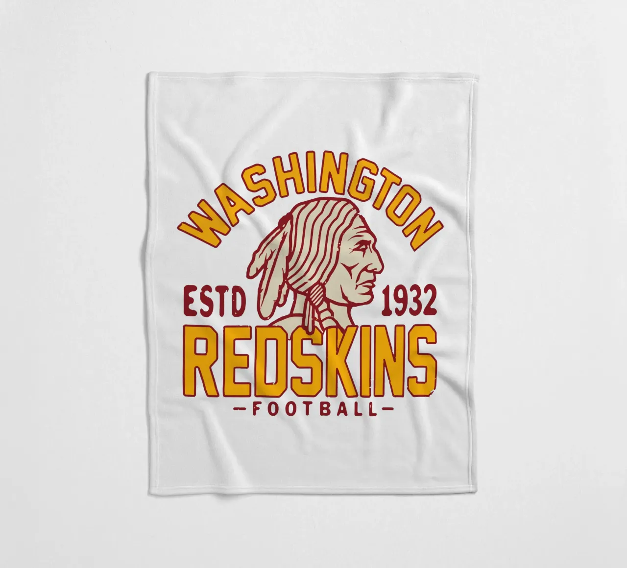 Retro Washington Redskins coperta in pile da fouls tee
