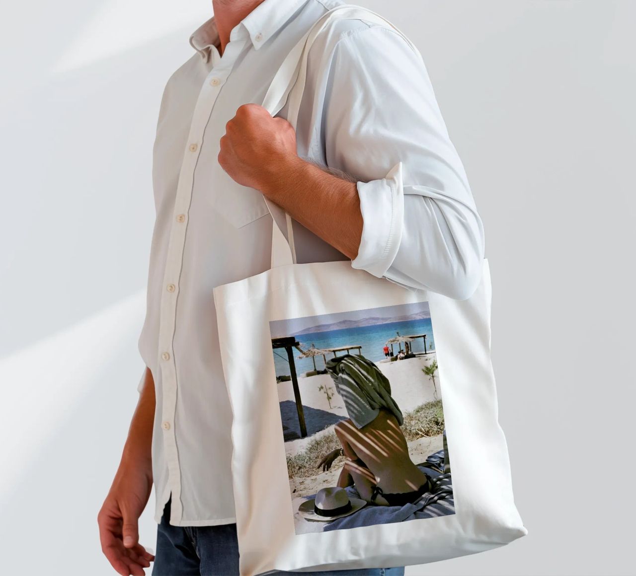 Towel Series borsa in juta da NET Talents GmbH