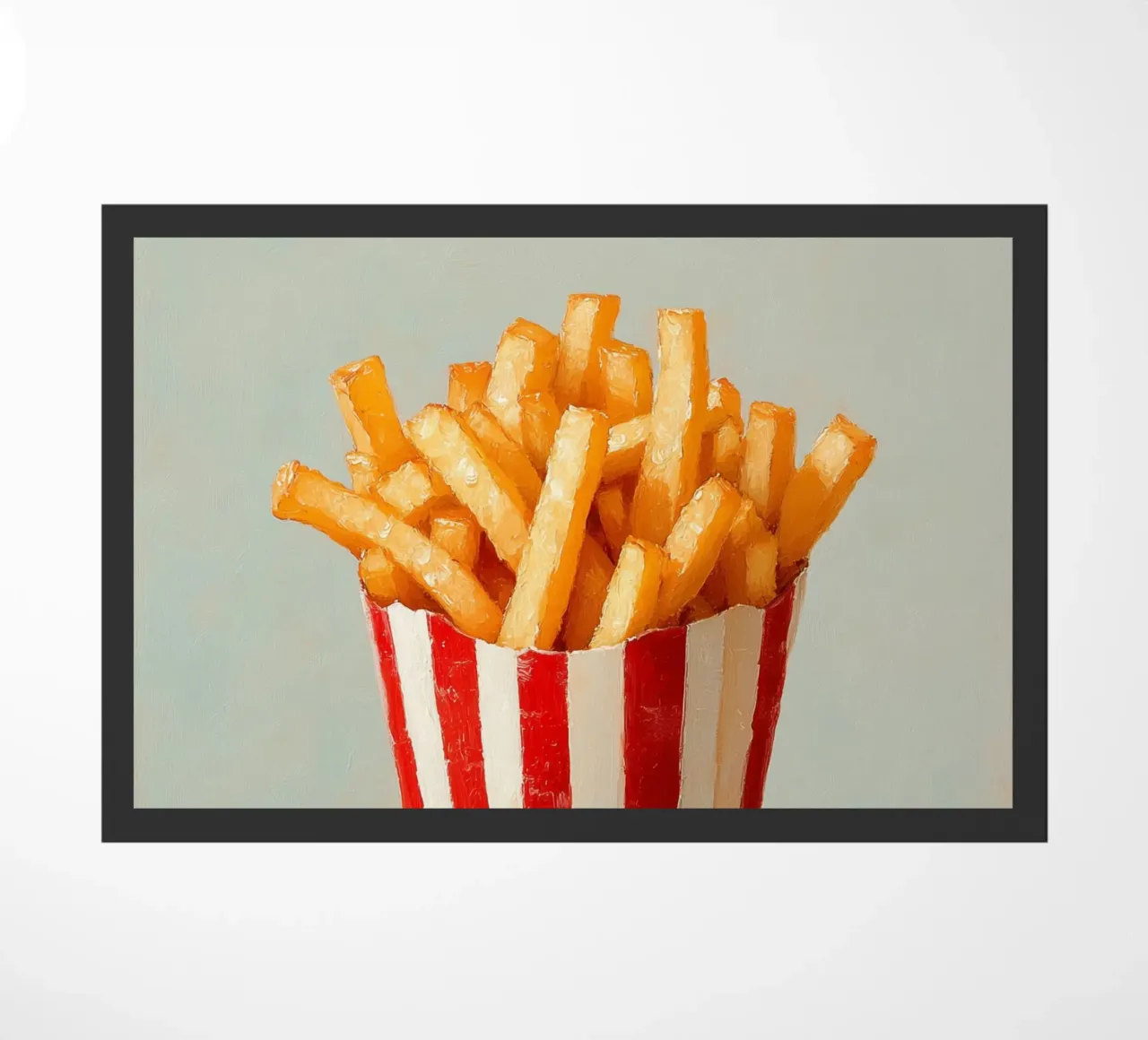 Nostalgia delle strisce di patatine fritte zerbino da Carinaprint