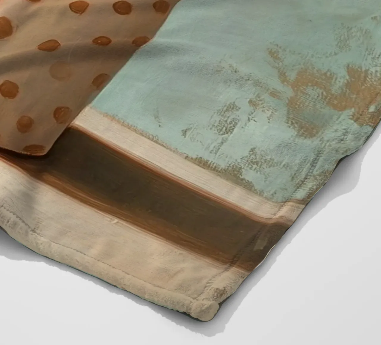 Points box with chips fleece blanket by Carinaprint