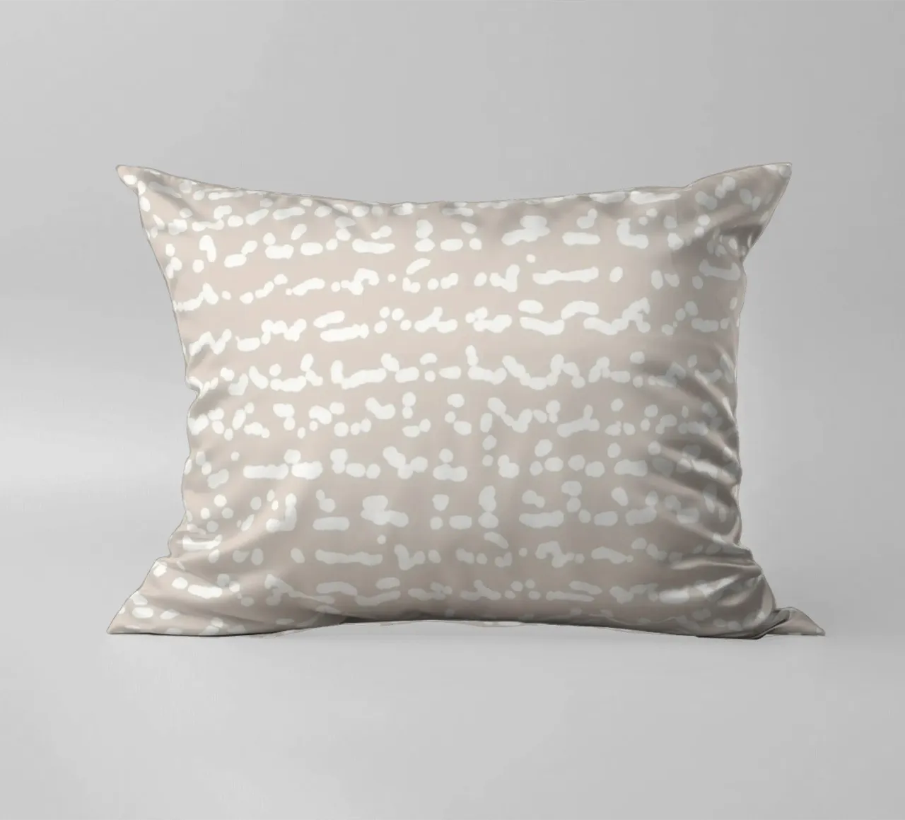 Scribbled Fuzzy Shapes | Neutral Abstract Minimalism cuscino da sabidussi