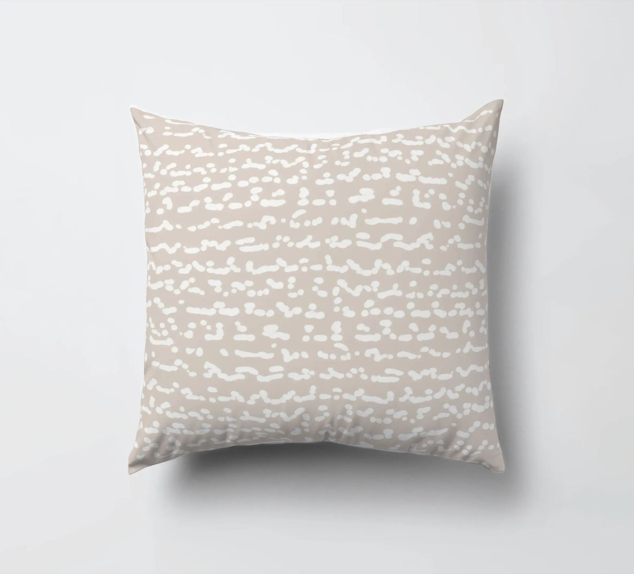 Scribbled Fuzzy Shapes | Neutral Abstract Minimalism Kissen von sabidussi
