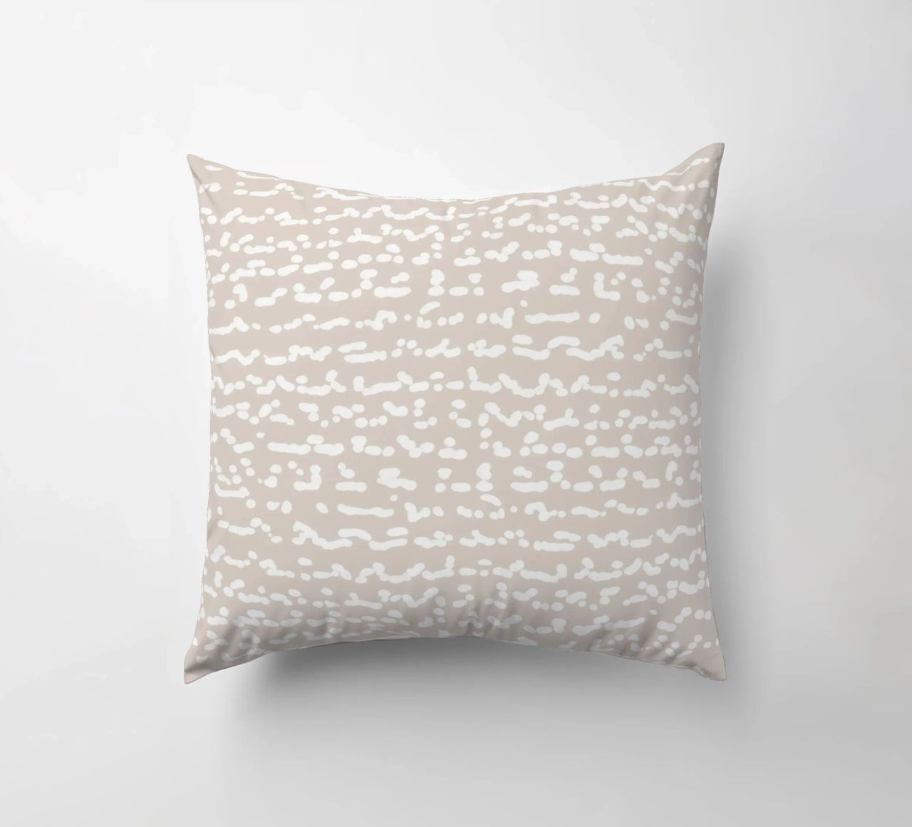Scribbled Fuzzy Shapes | Neutral Abstract Minimalism Kissen von sabidussi