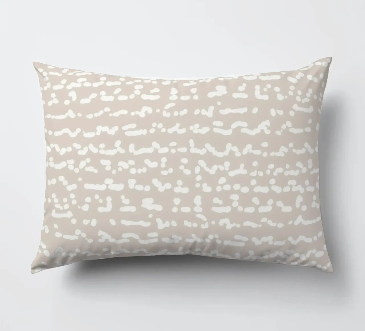 Scribbled Fuzzy Shapes | Neutral Abstract Minimalism cuscino da sabidussi