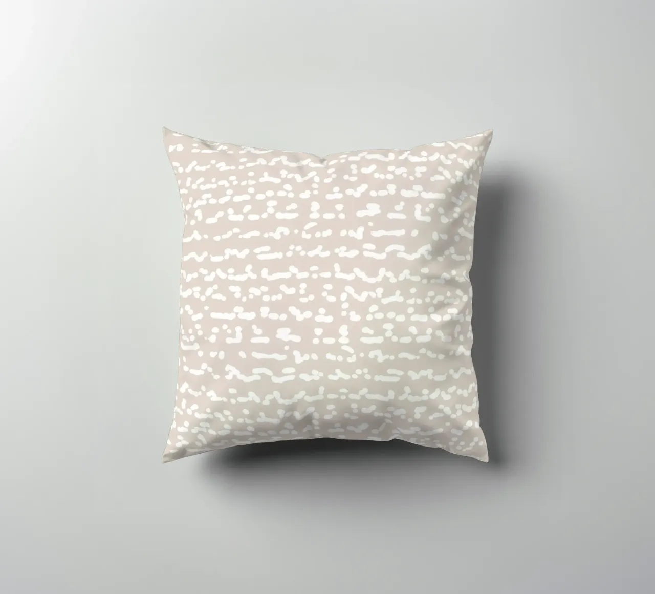 Scribbled Fuzzy Shapes | Neutral Abstract Minimalism decorative cushion by sabidussi
