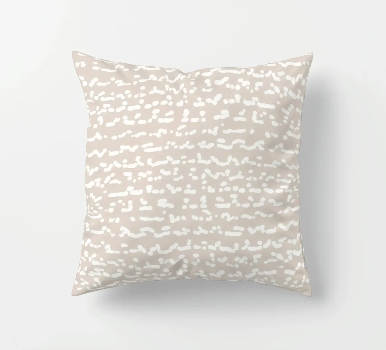 Scribbled Fuzzy Shapes | Neutral Abstract Minimalism cuscino da sabidussi