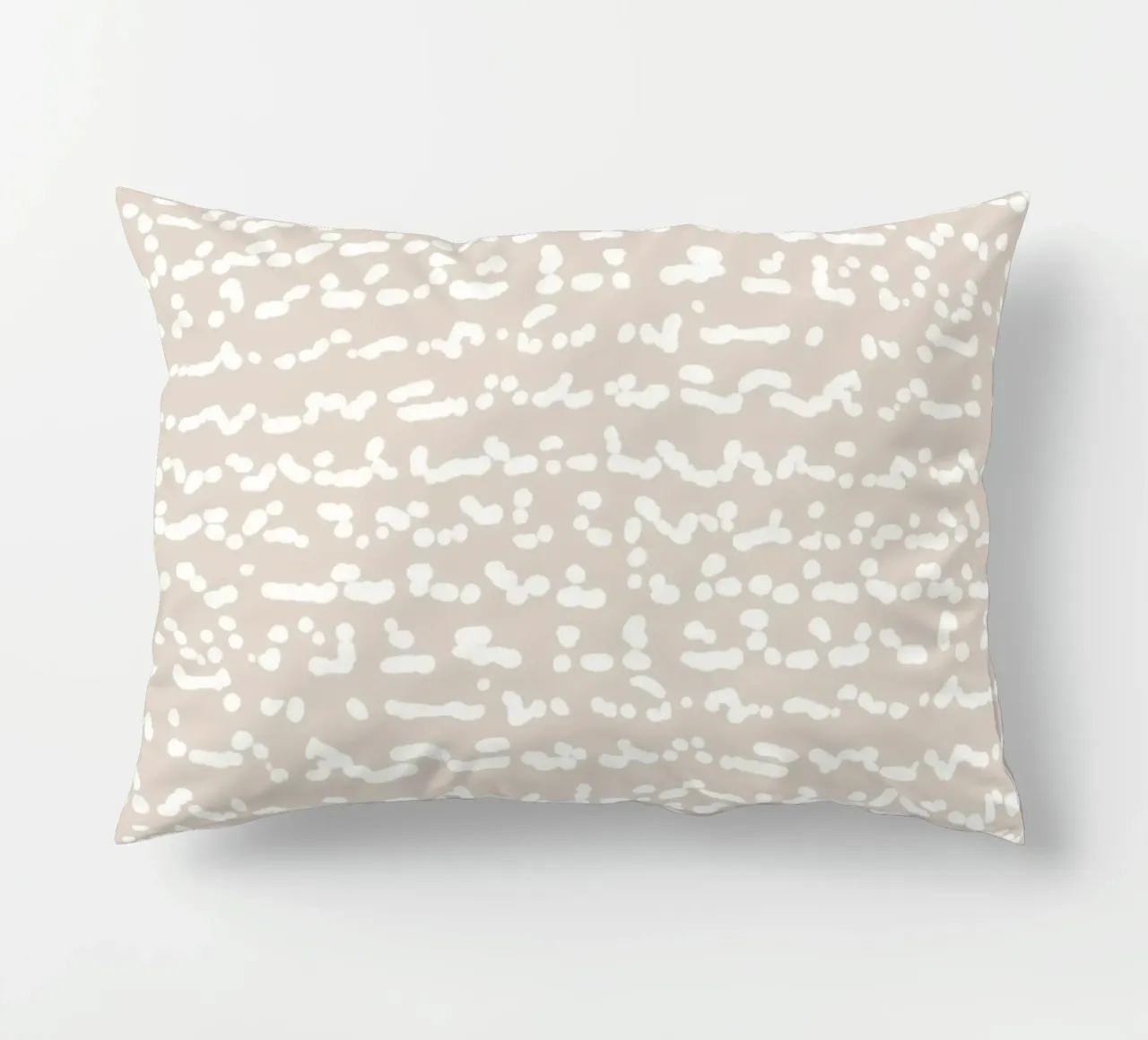 Scribbled Fuzzy Shapes | Neutral Abstract Minimalism decorative cushion by sabidussi