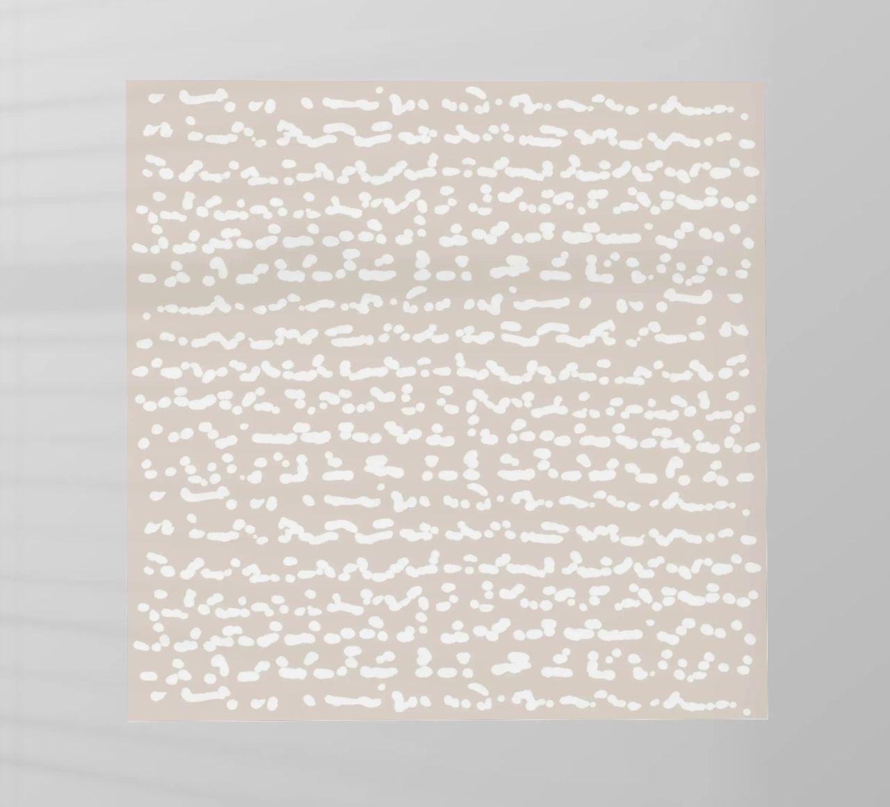 Scribbled Fuzzy Shapes | Neutral Abstract Minimalism Backlit Folie von sabidussi
