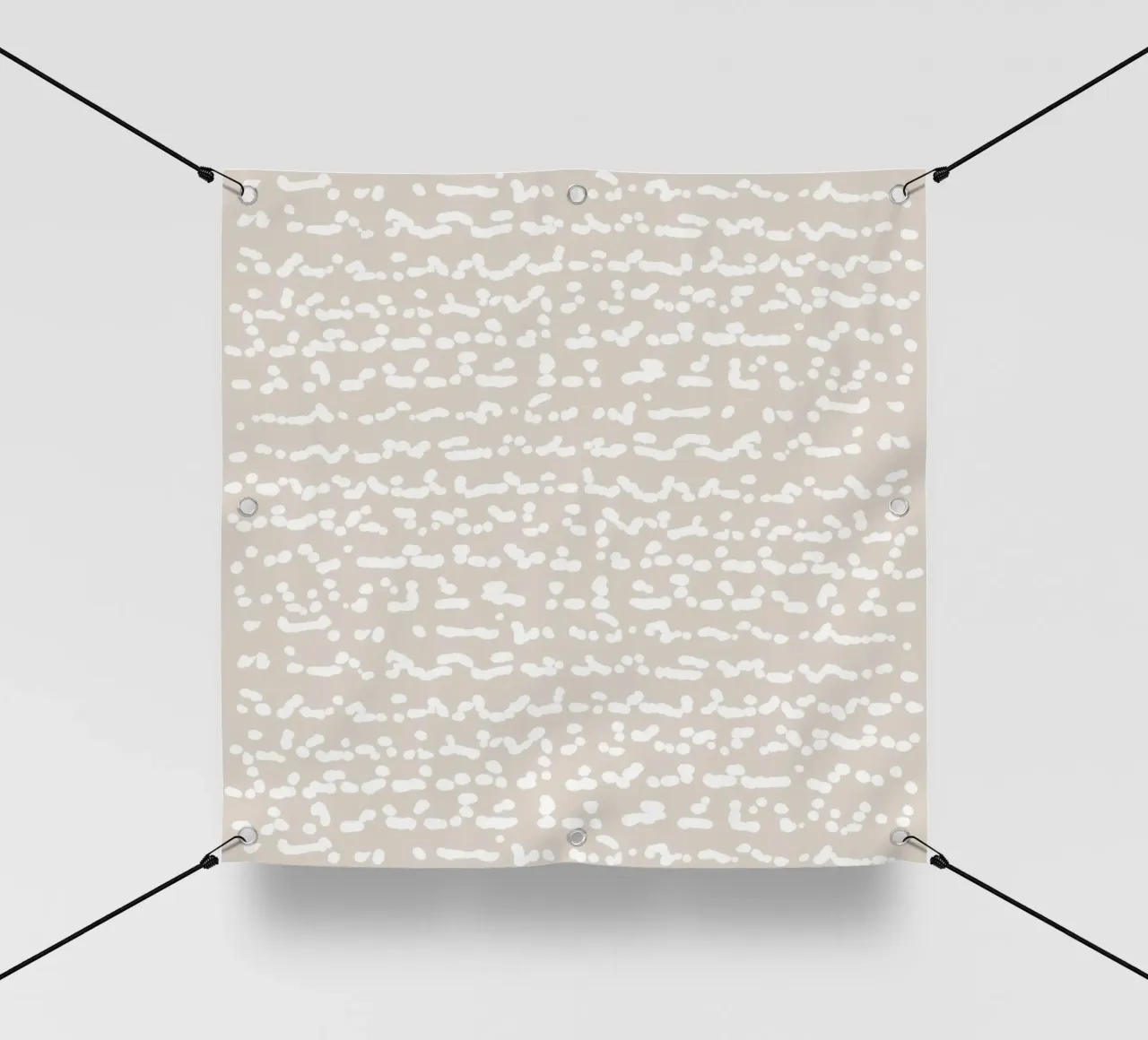 Scribbled Fuzzy Shapes | Neutral Abstract Minimalism telo in pvc da sabidussi