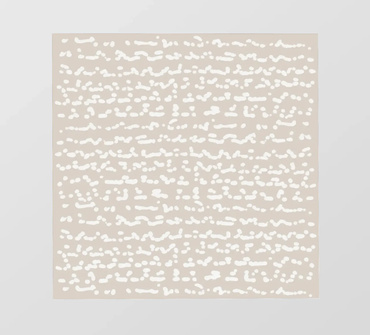 Scribbled Fuzzy Shapes | Neutral Abstract Minimalism telo in pvc da sabidussi