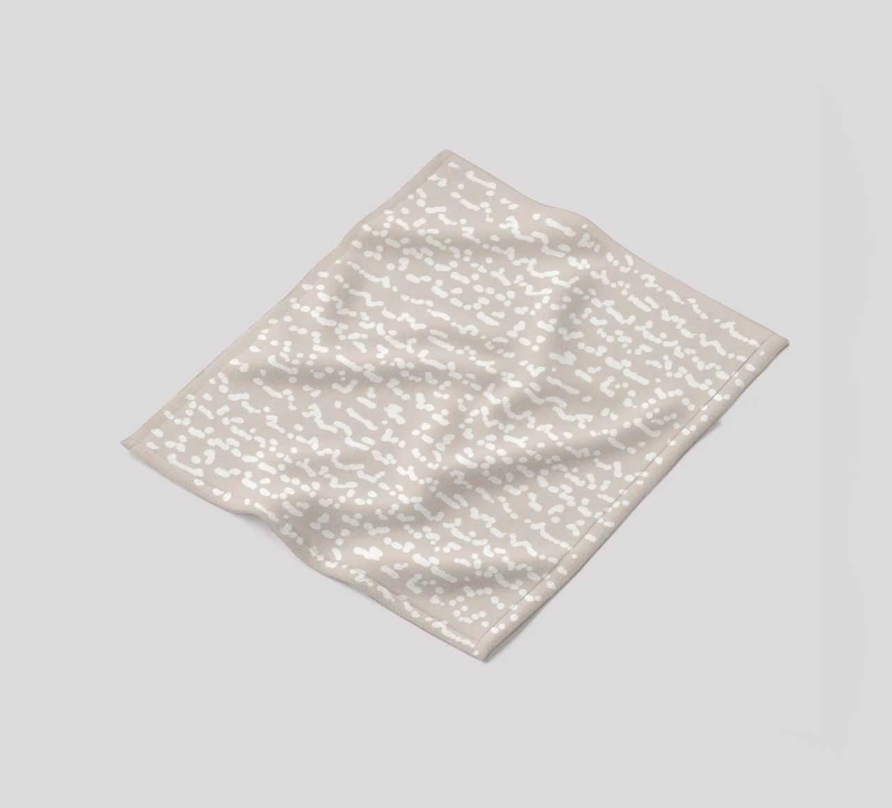Scribbled Fuzzy Shapes | Neutral Abstract Minimalism Fleecedecke von sabidussi