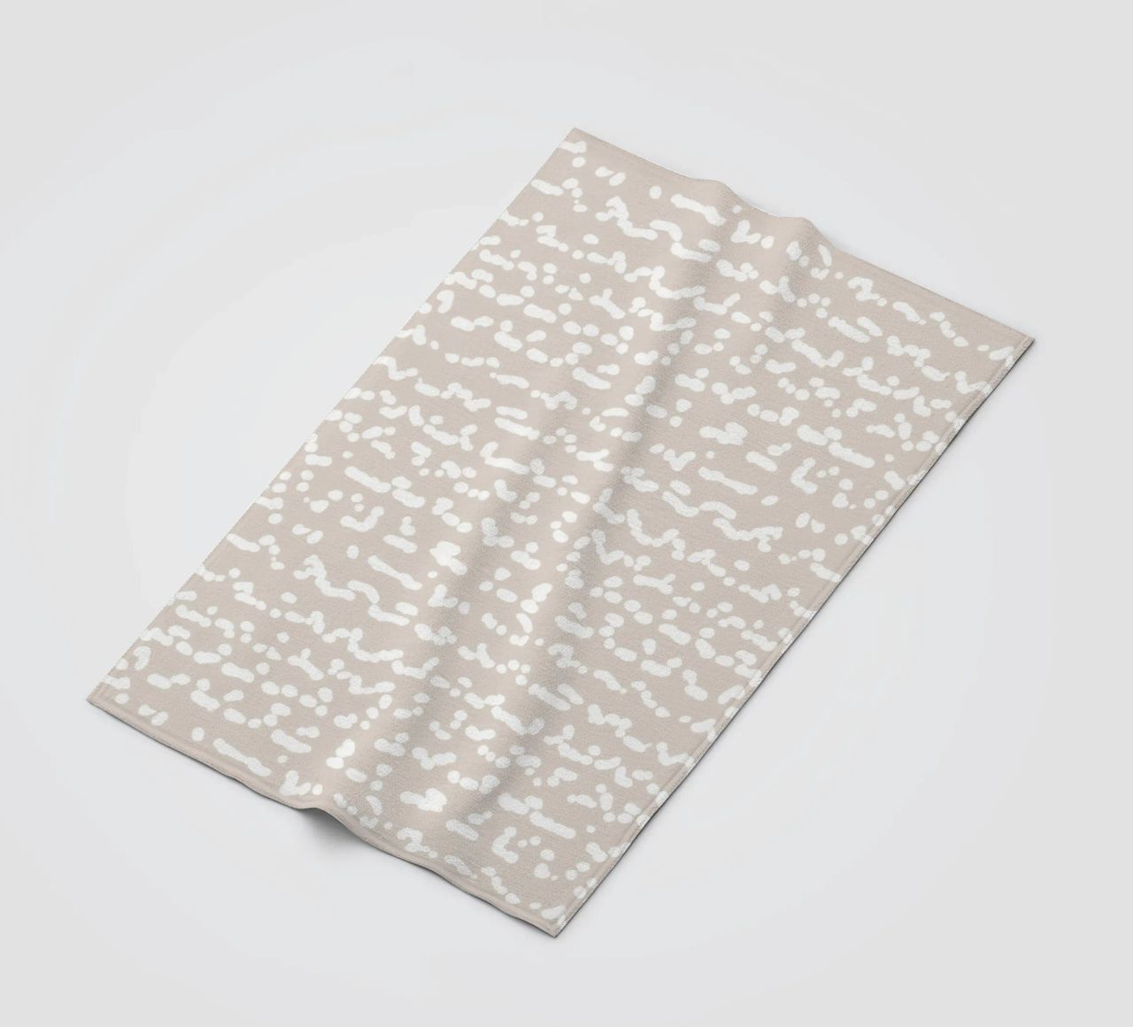 Scribbled Fuzzy Shapes | Neutral Abstract Minimalism Fleecedecke von sabidussi