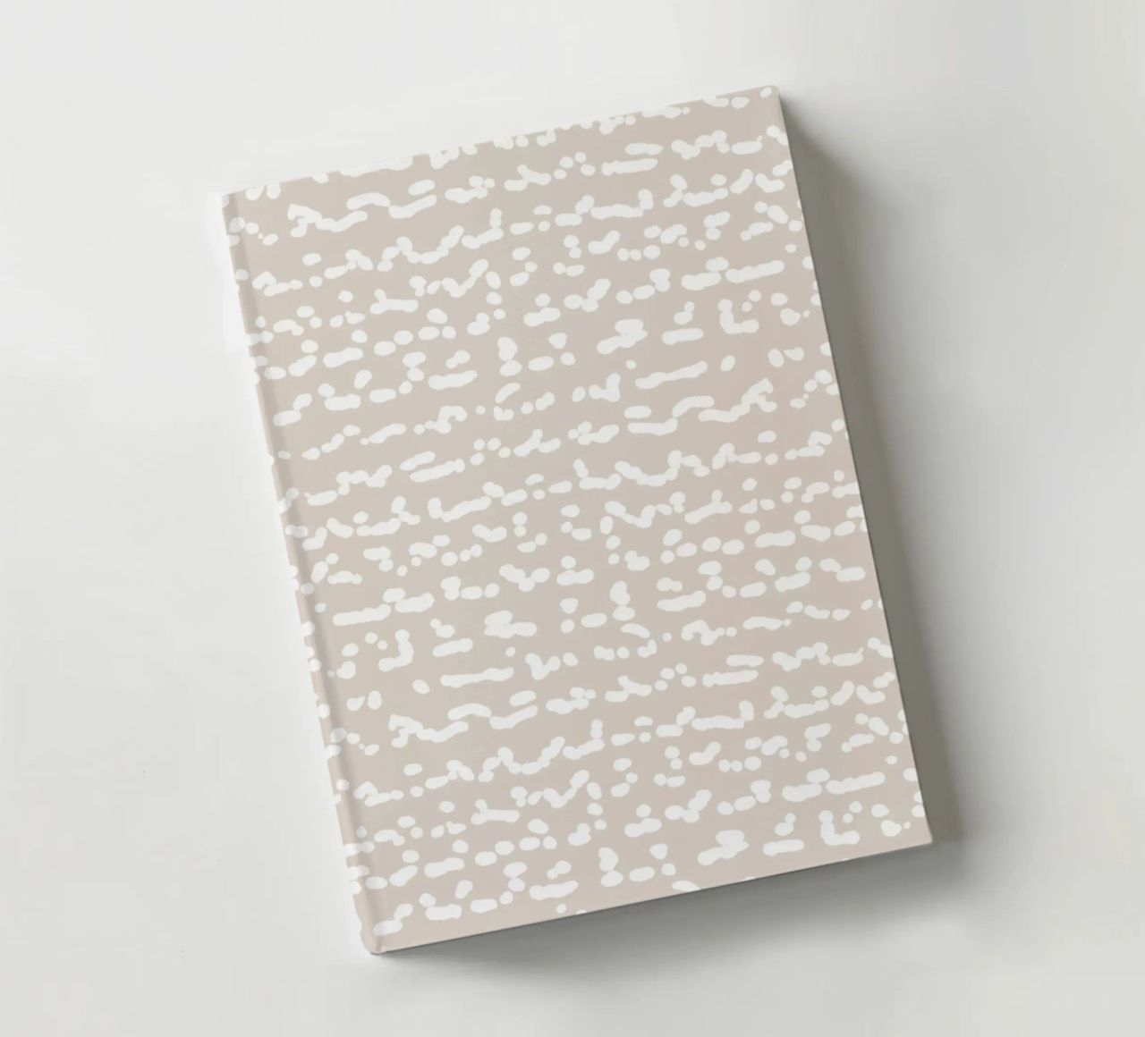 Scribbled Fuzzy Shapes | Neutral Abstract Minimalism Notizbuch von sabidussi
