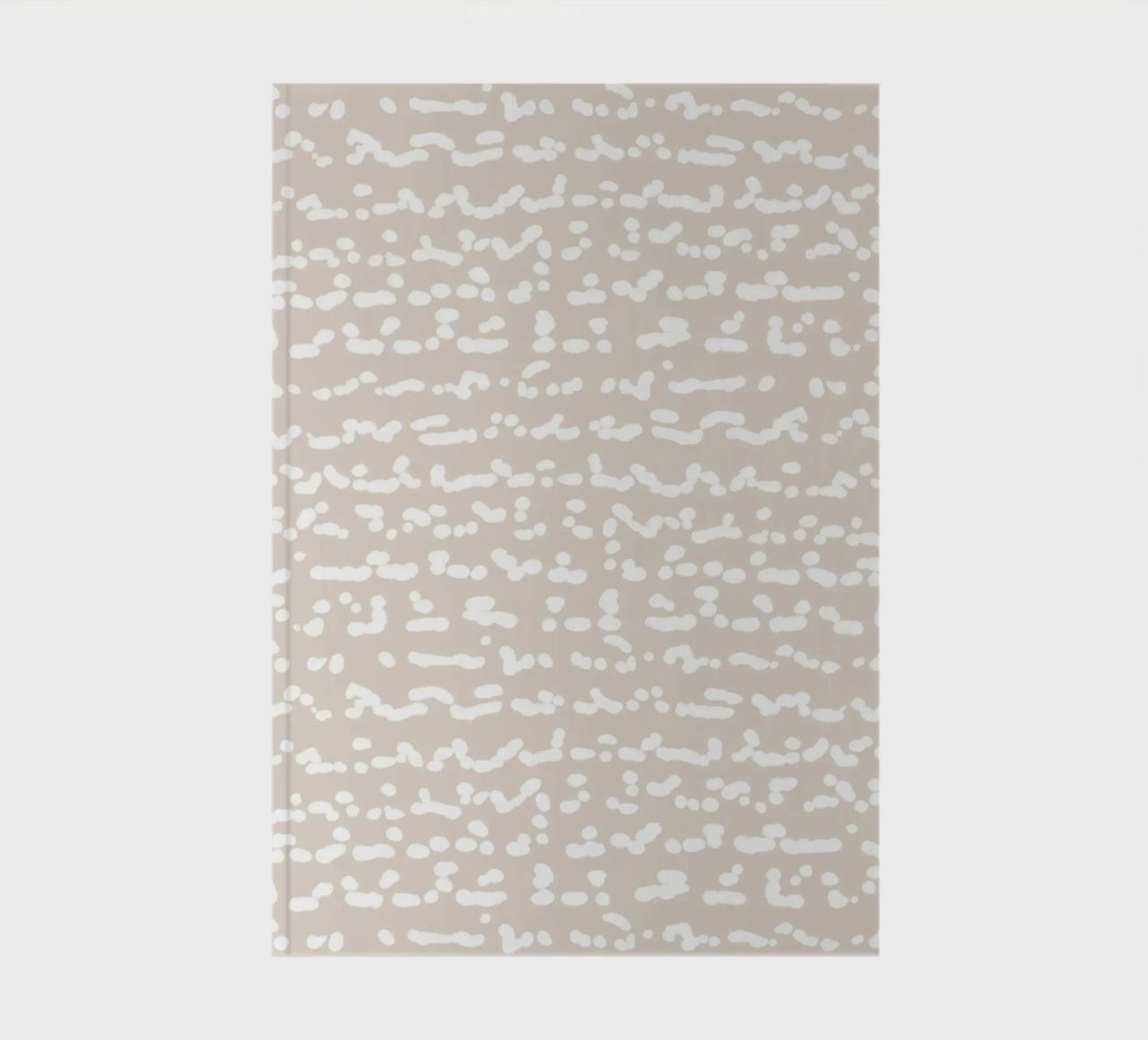 Scribbled Fuzzy Shapes | Neutral Abstract Minimalism Notizbuch von sabidussi