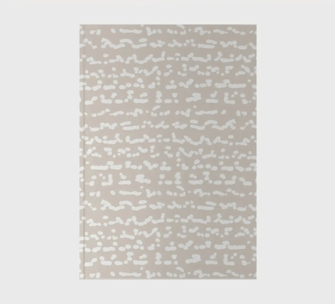 Scribbled Fuzzy Shapes | Neutral Abstract Minimalism carnet de notes de sabidussi