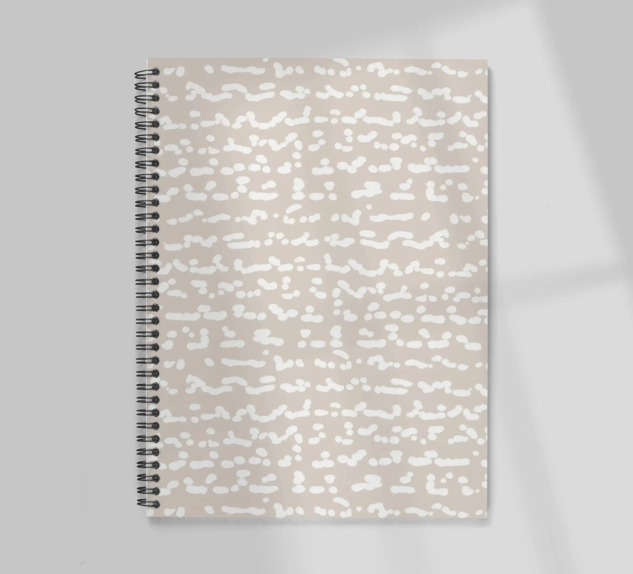 Scribbled Fuzzy Shapes | Neutral Abstract Minimalism Ringbuch von sabidussi
