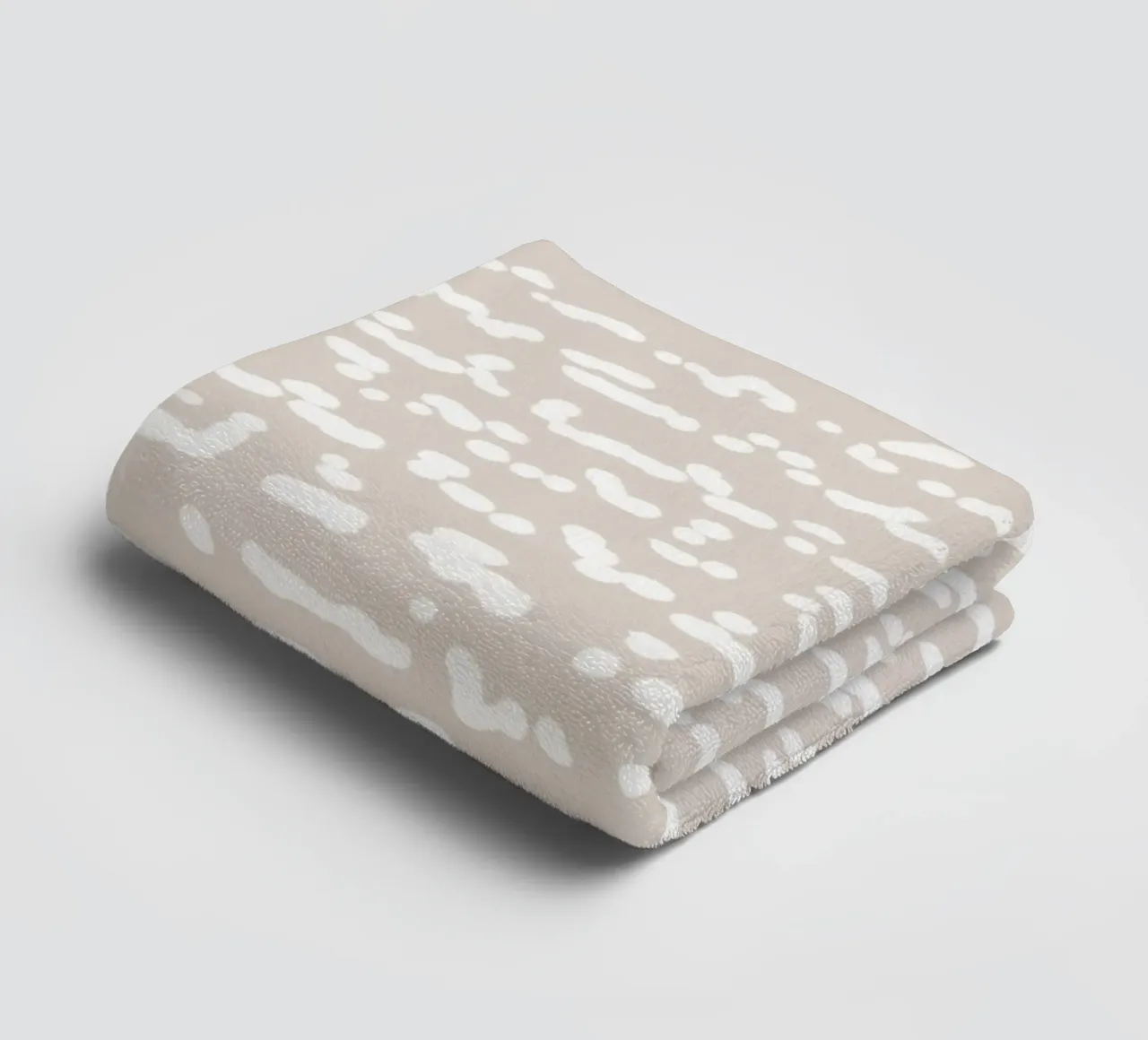 Scribbled Fuzzy Shapes | Neutral Abstract Minimalism serviette de bain de sabidussi