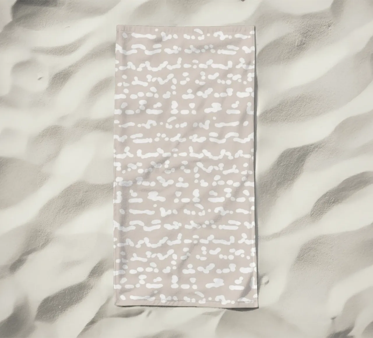 Scribbled Fuzzy Shapes | Neutral Abstract Minimalism telo mare da sabidussi