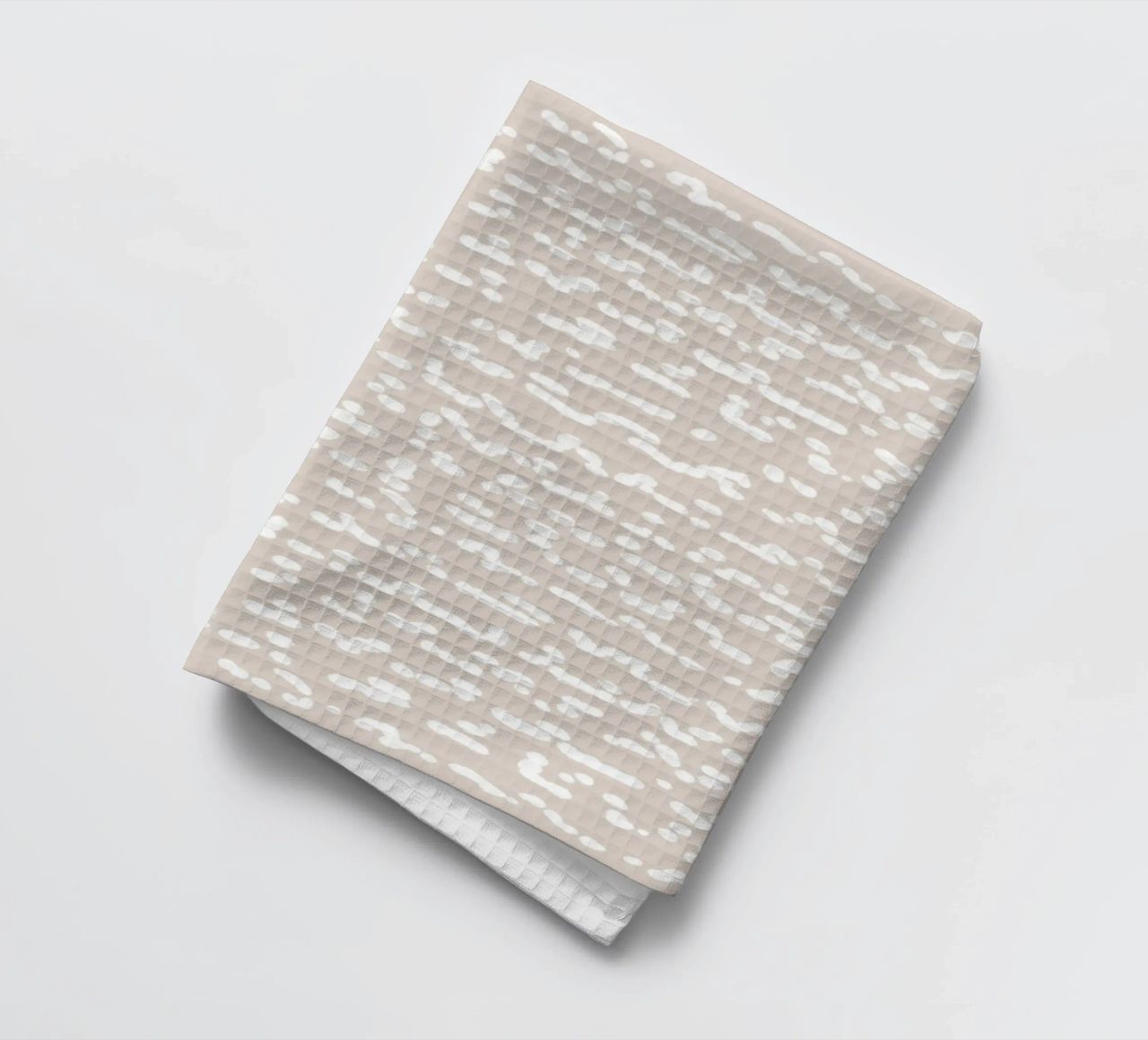 Scribbled Fuzzy Shapes | Neutral Abstract Minimalism Geschirrtuch von sabidussi