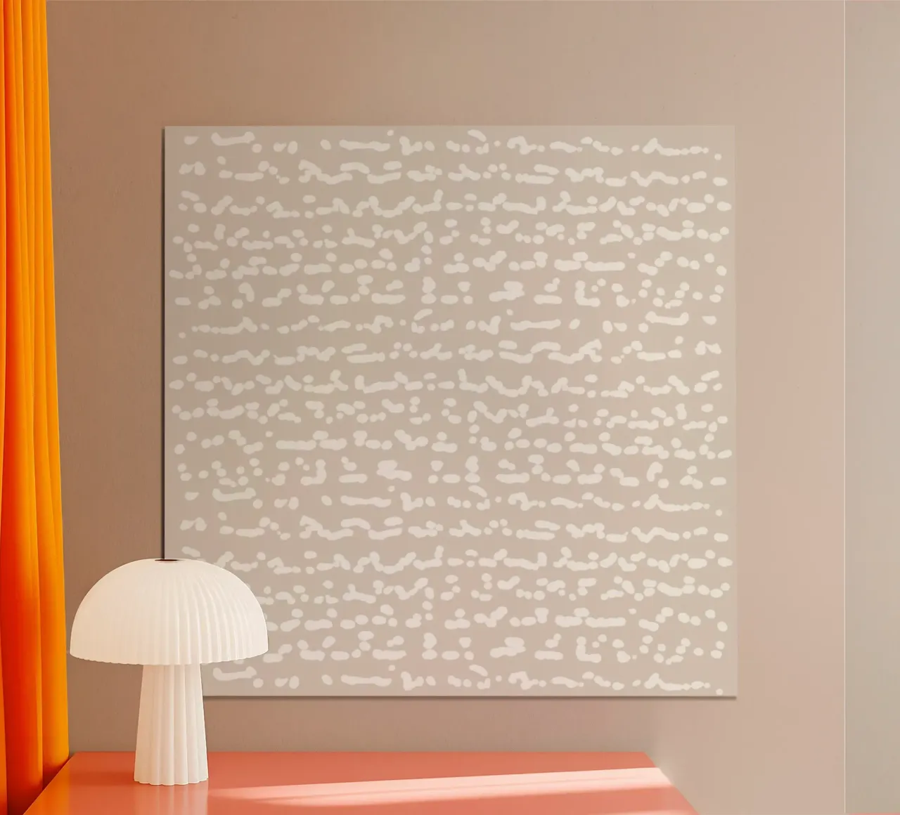 Scribbled Fuzzy Shapes | Neutral Abstract Minimalism carta hahnemühle da sabidussi