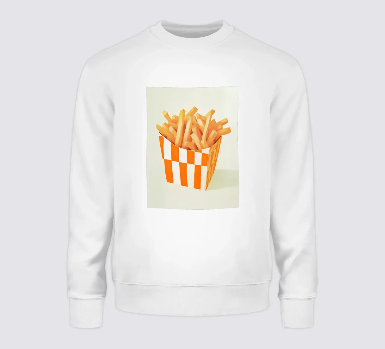 Patatine croccanti in un contenitore di carrube felpa da Carinaprint