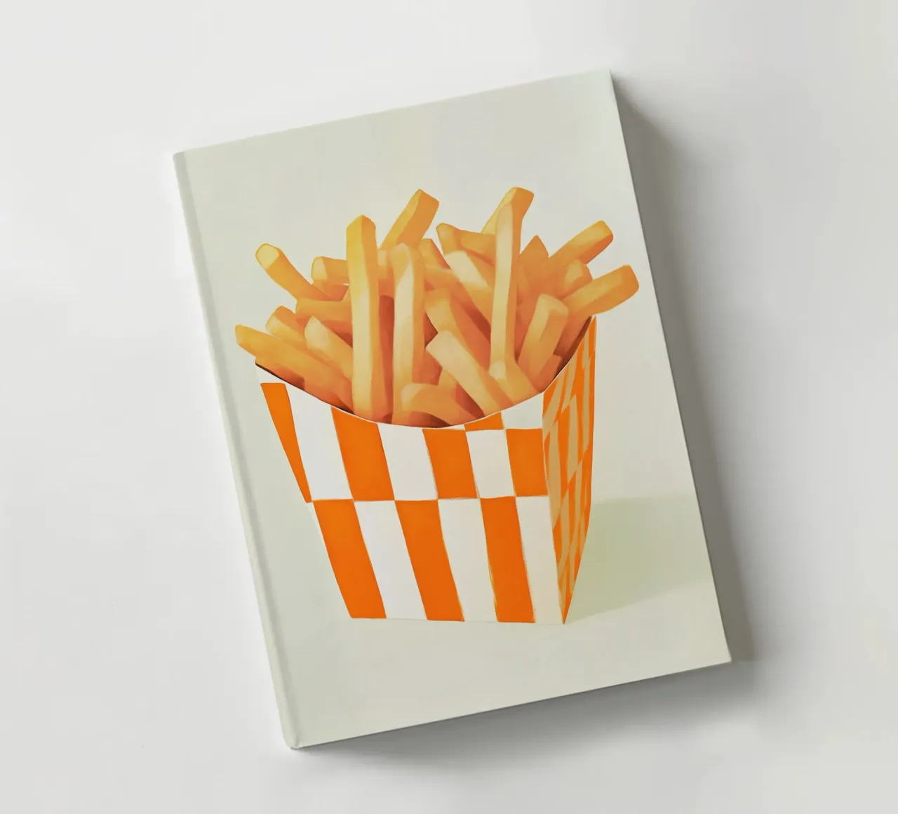 Crispy fries in a carob container notebook by Carinaprint