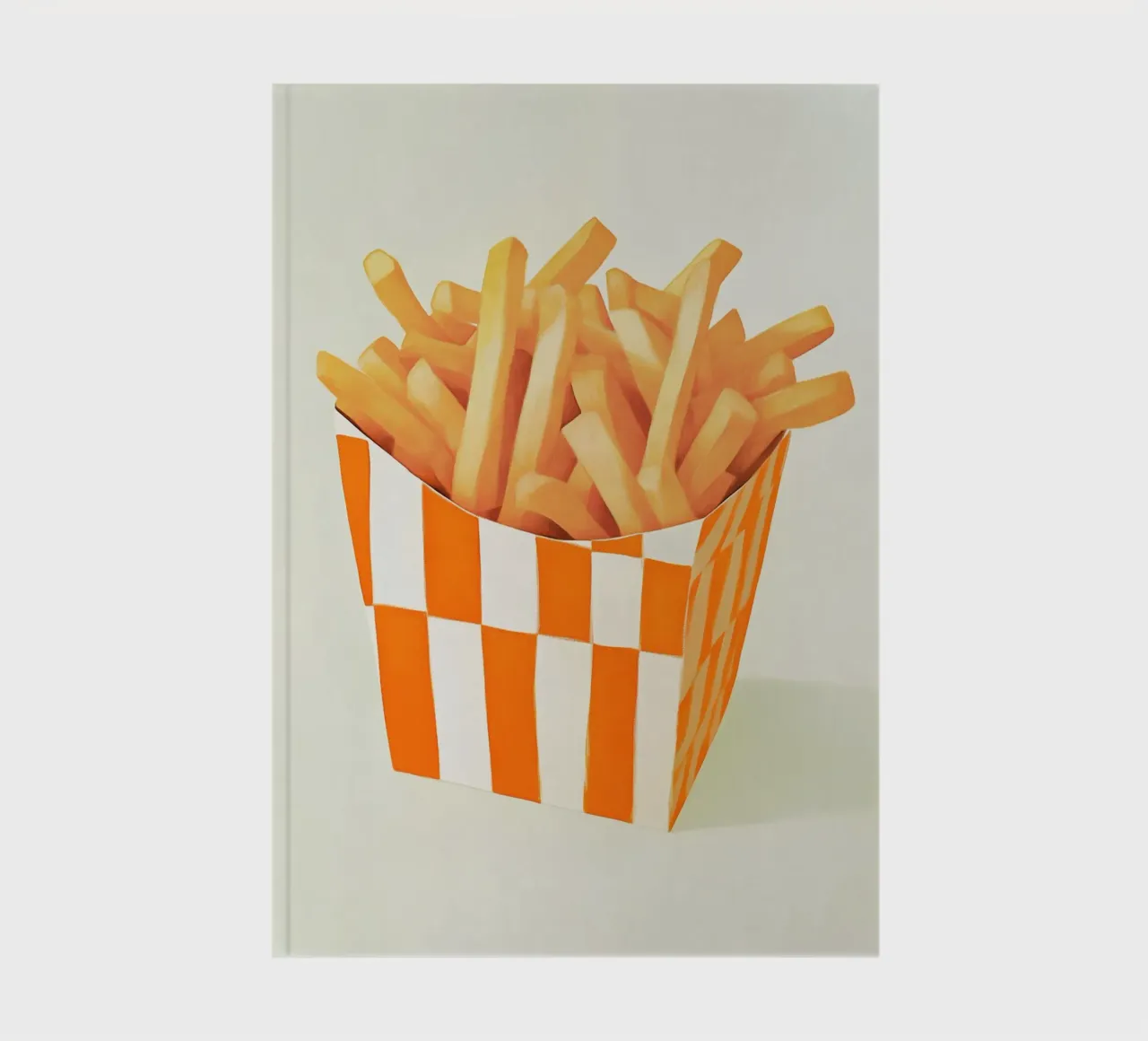 Crispy fries in a carob container notebook by Carinaprint