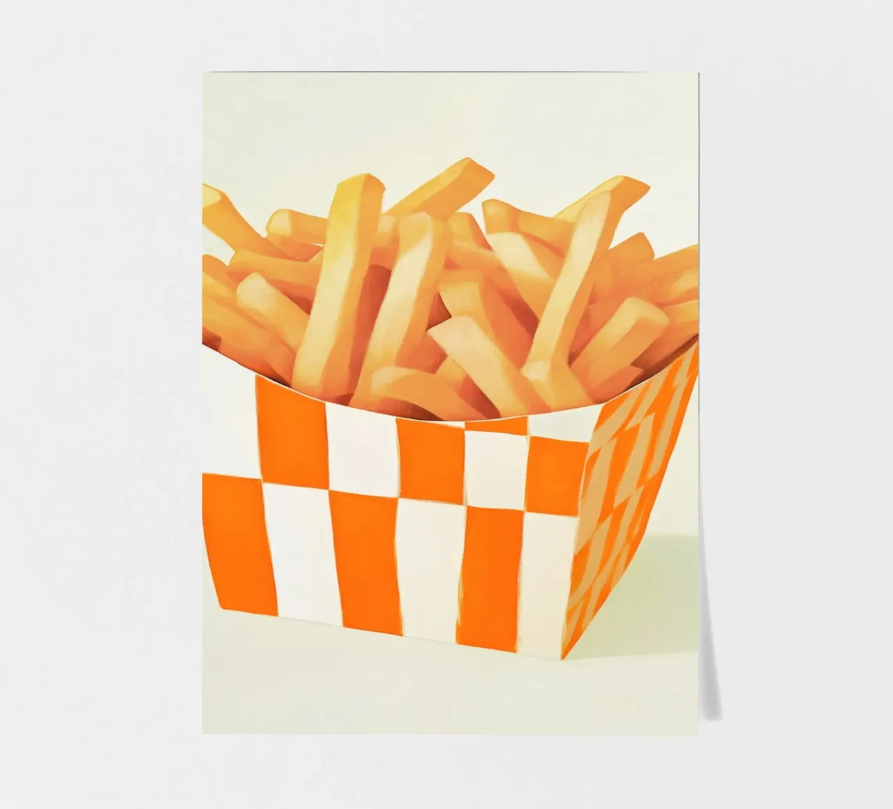 Crispy fries in a carob container sticker sheet by Carinaprint