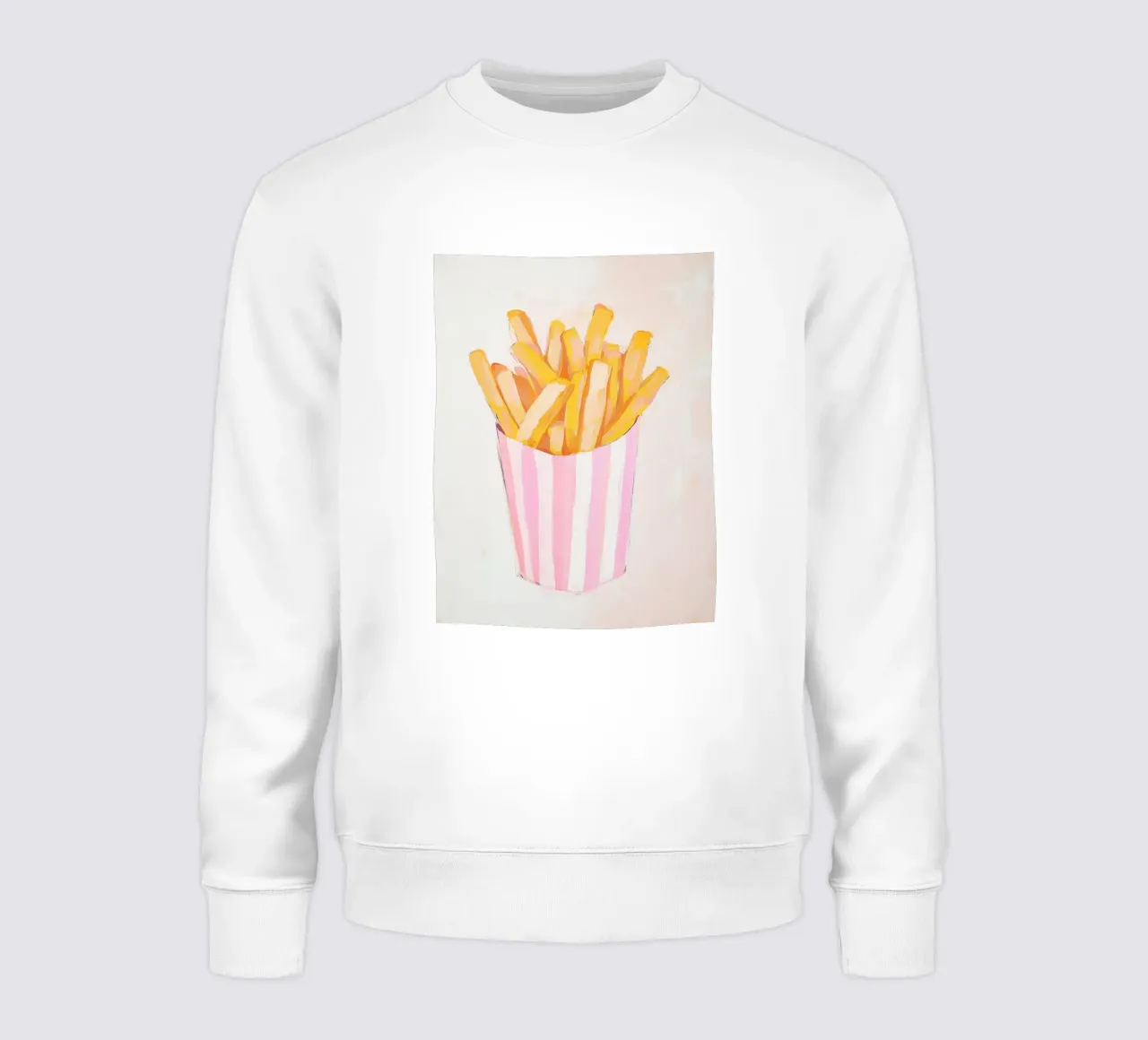 Patate fritte con rosa Charme felpa da Carinaprint