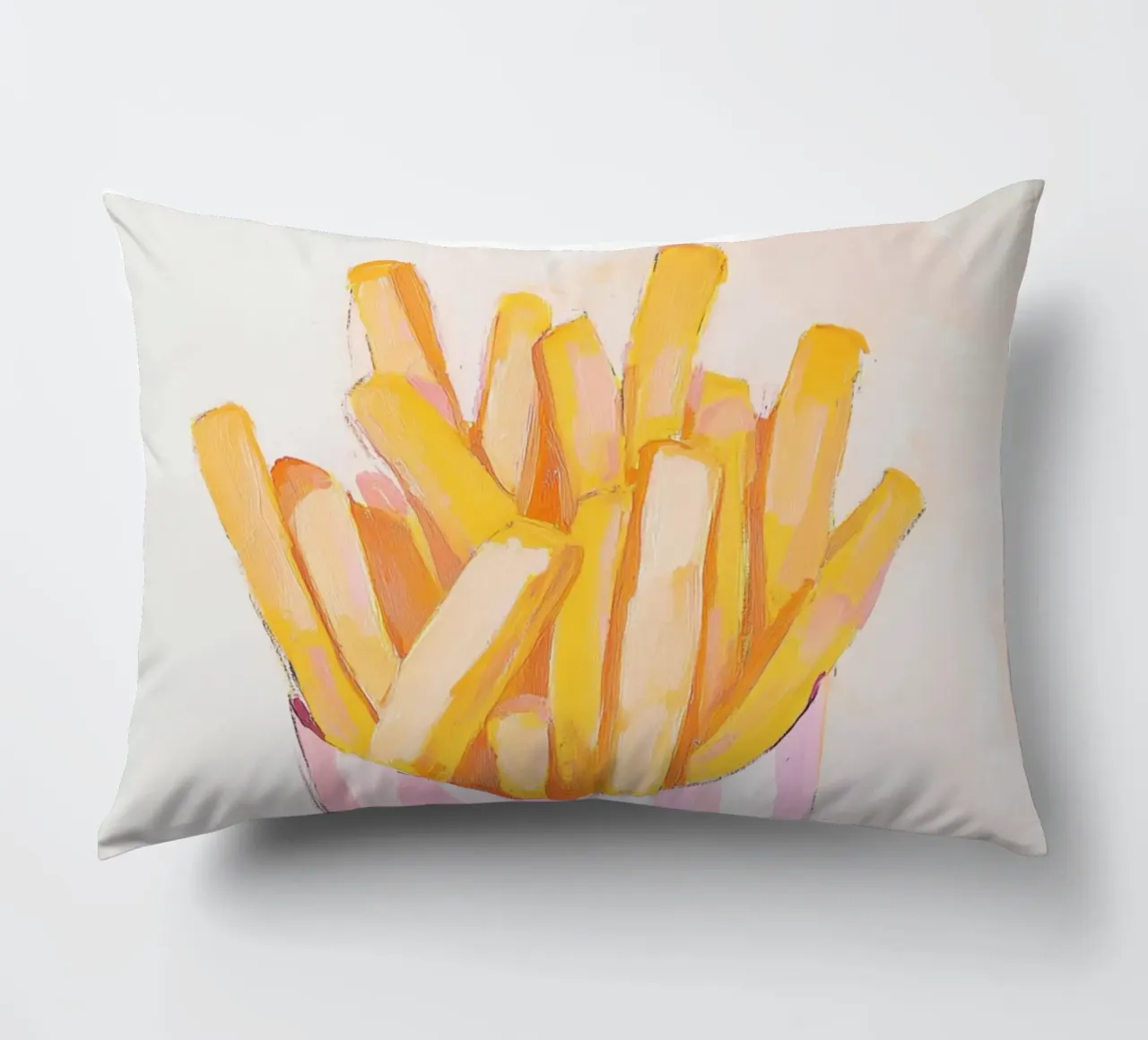 Patate fritte con rosa Charme cuscino da Carinaprint