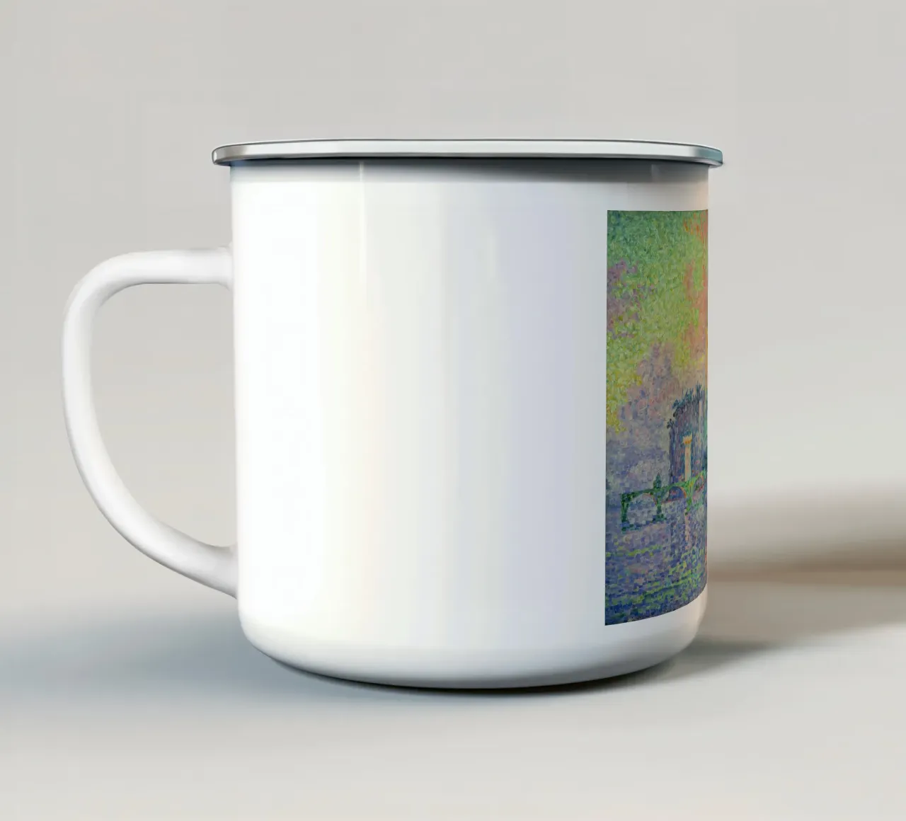 Paul Signac - Palazzo dei Papi Avignone tazza in smalto da Timeless Artworks