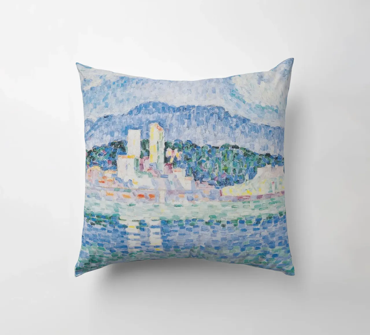 Paul Signac - Antibes, temporale cuscino da Timeless Artworks