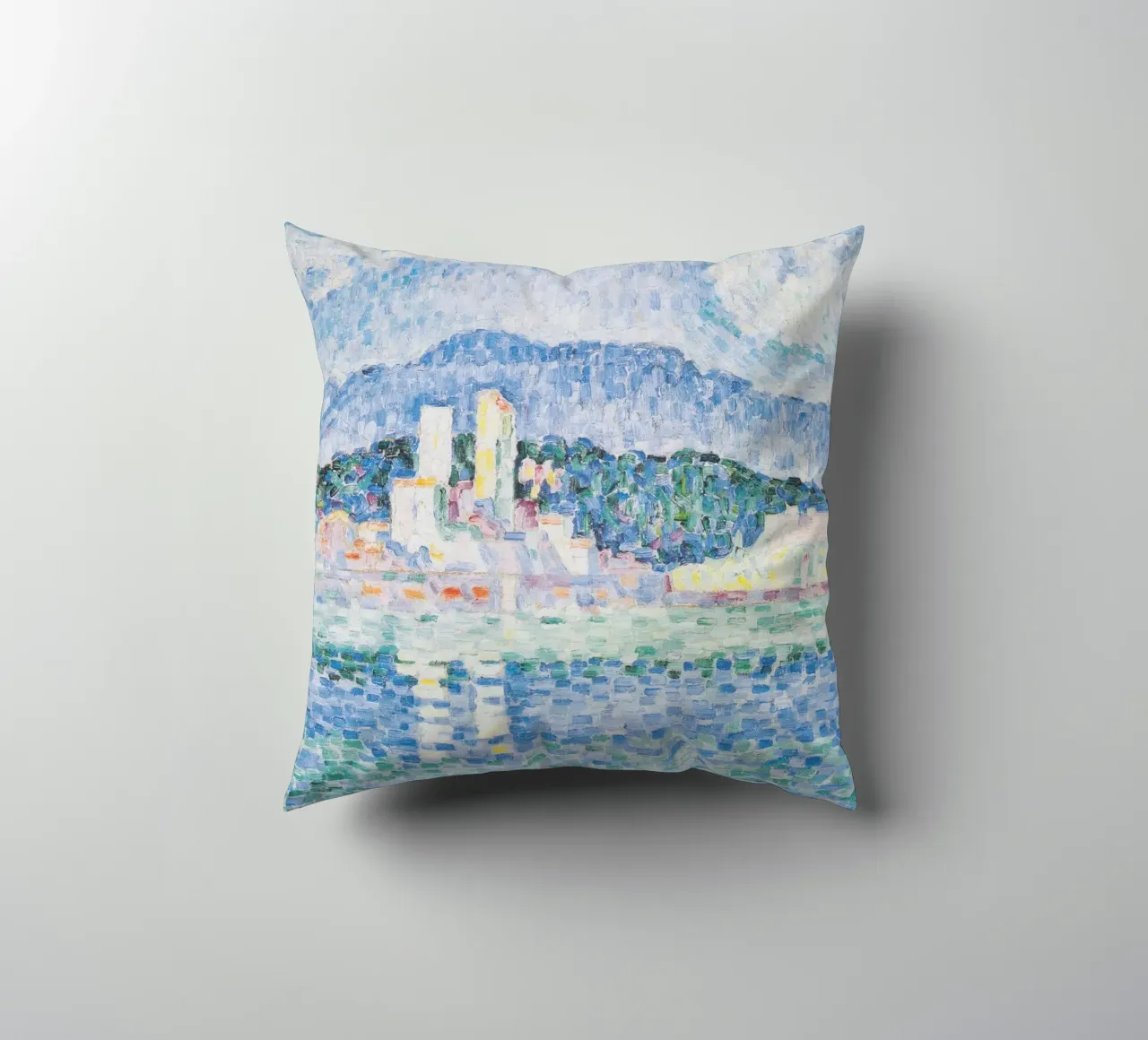 Paul Signac - Antibes, temporale cuscino da Timeless Artworks