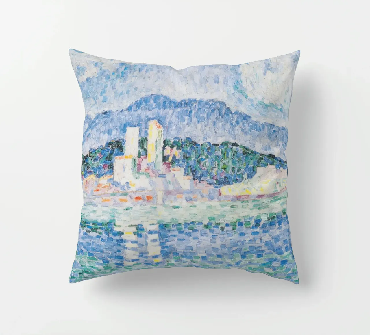 Paul Signac - Antibes, temporale cuscino da Timeless Artworks